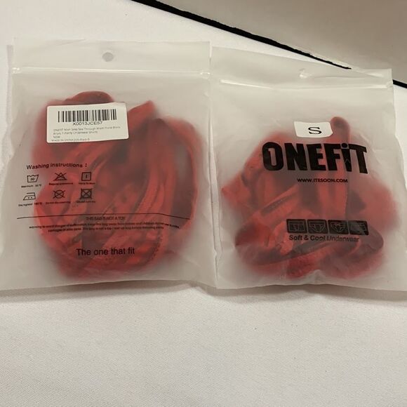 Men’s Size Small bundle of Two Thongs.  Both are Red/black & NWT - Picture 5 of 7